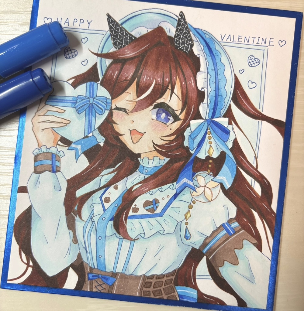 ヴィブロス バレンタインミニ色紙