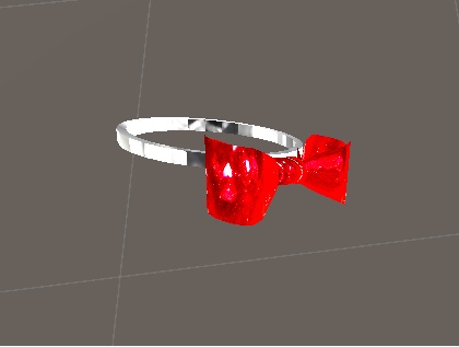 「無料」リボンの指輪・リング(VRChat想定)
