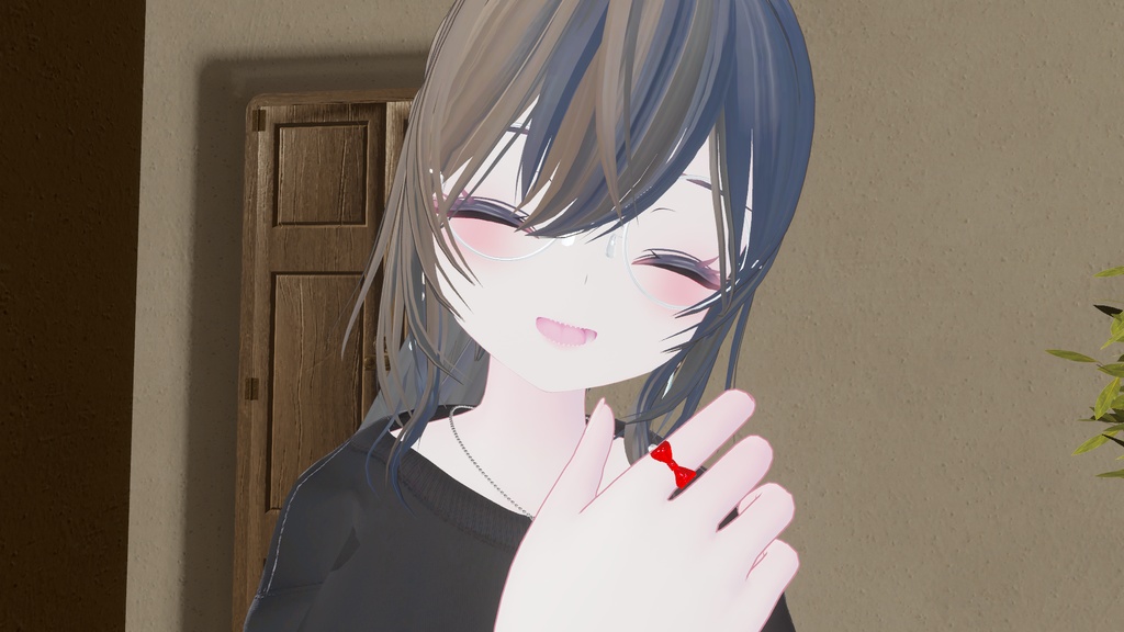 「無料」リボンの指輪・リング(VRChat想定)