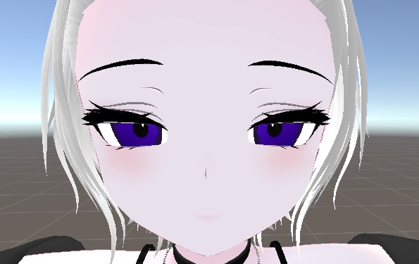 無料・ルルネ/rurune用、眉毛とまつ毛を黒塗りしたやつ