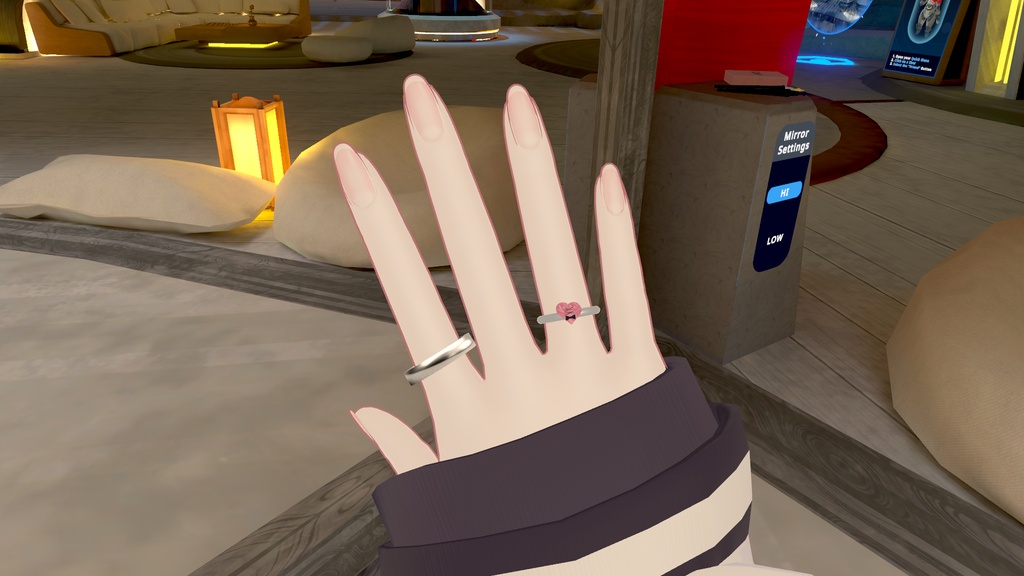 「無料」Heart Ribbon Ring