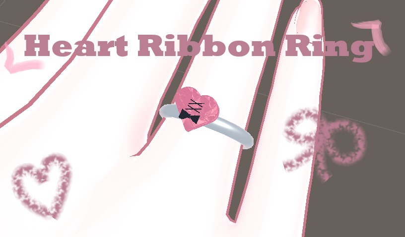 「無料」Heart Ribbon Ring