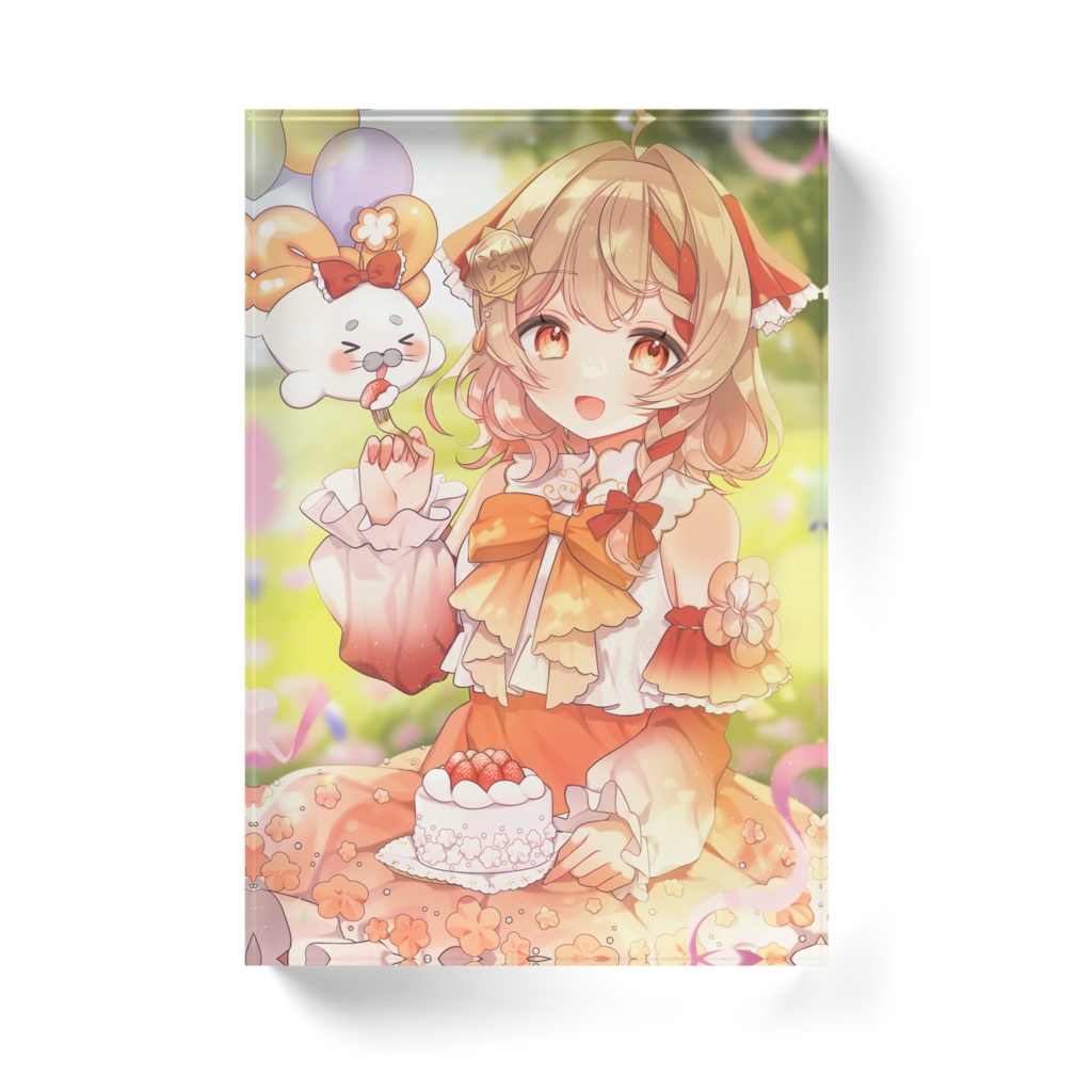 【1周年記念】アクリルブロック-花咲あぽ