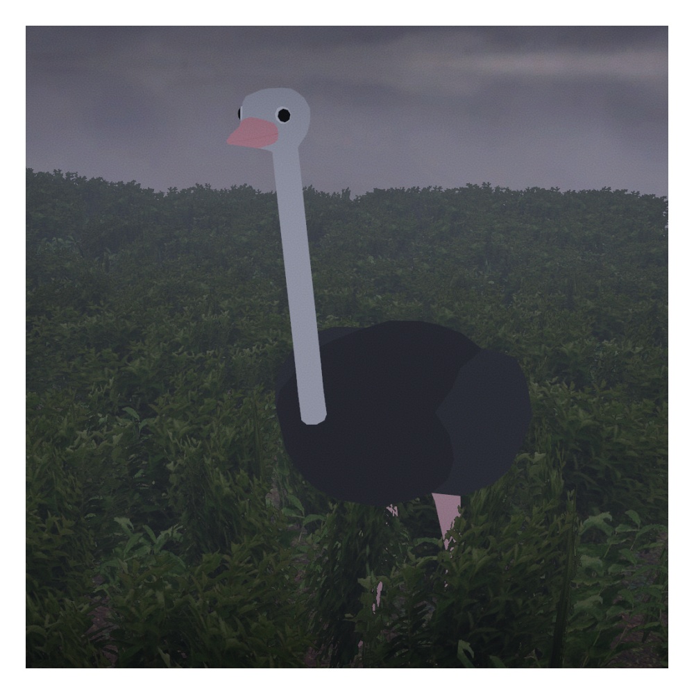 オリジナル3Dモデル「ダッチョ」(ダチョウ)(11/9までセール)