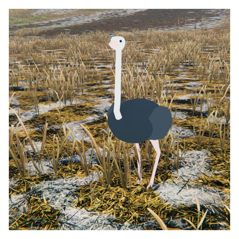 オリジナル3Dモデル「ダッチョ」(ダチョウ)(11/9までセール)