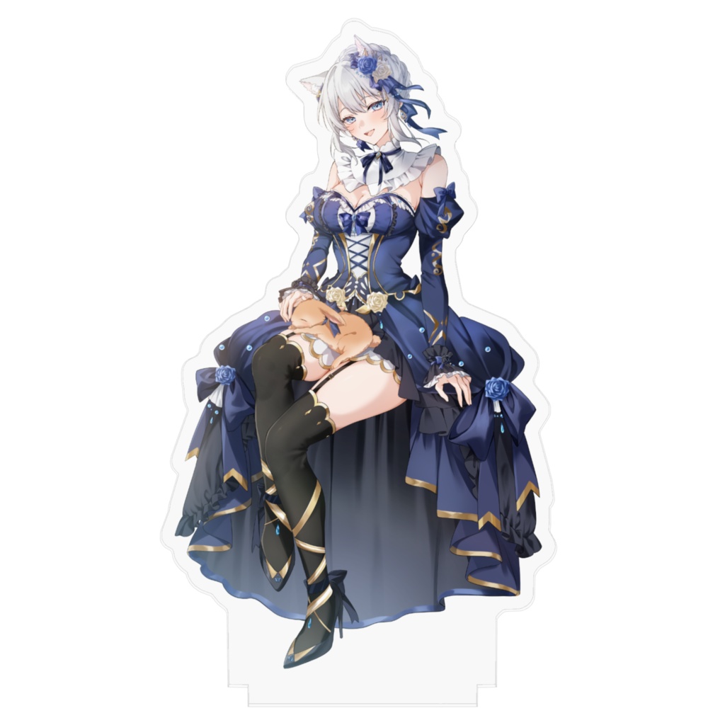 猫耳のりあ(青目・赤目)アクリルフィギュア