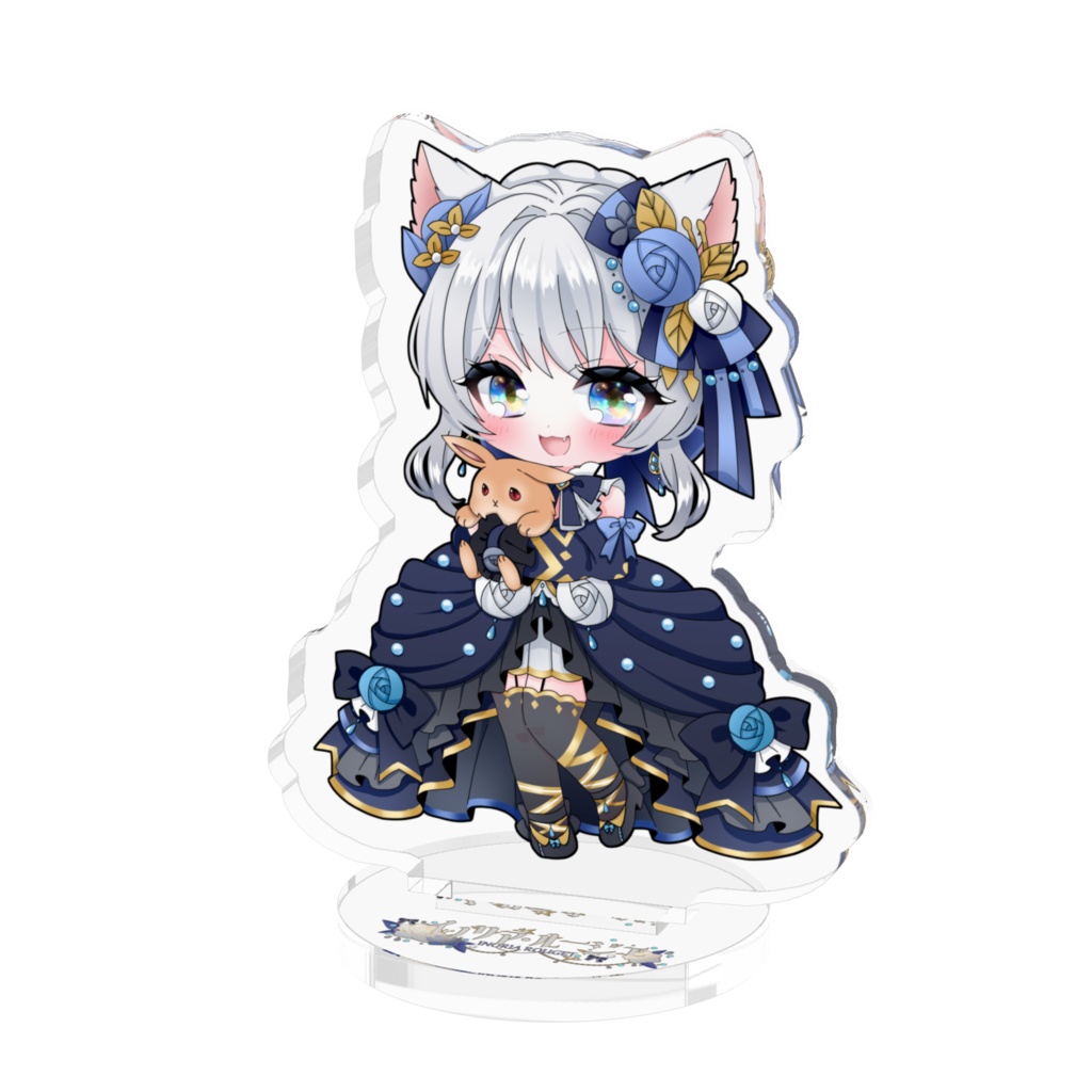 SD猫耳のりあ（青目・赤目）アクリルフィギュア