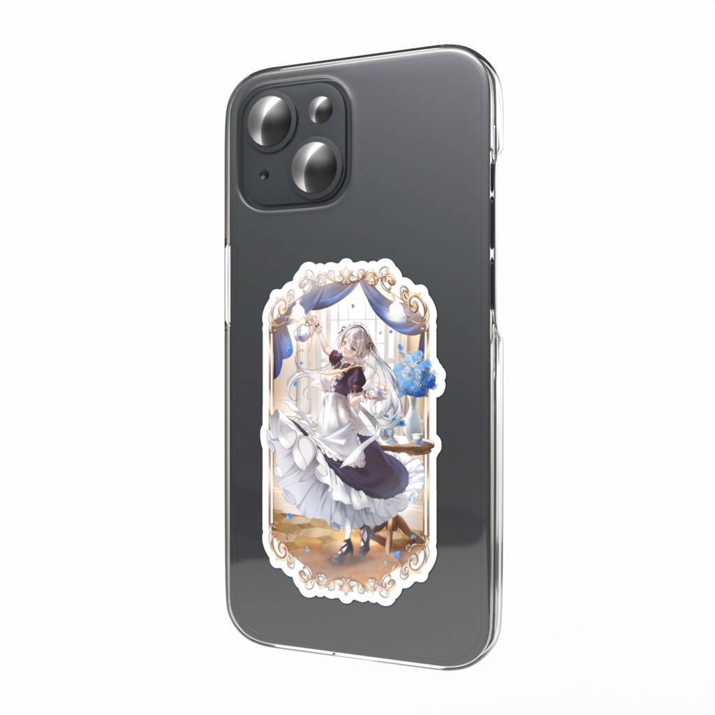 【限定】1周年背景付きスマホステッカー(4種)