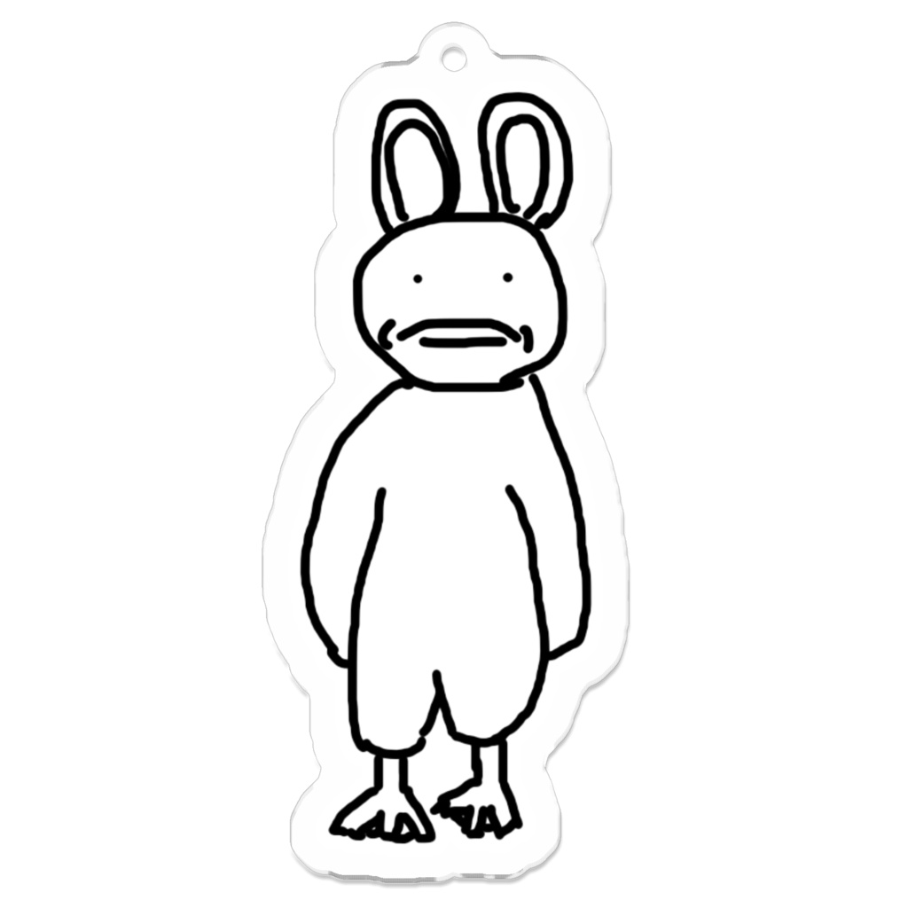 さいこぱす（直立不動）　アクリルキーホルダー/ 70 x 70 (mm)