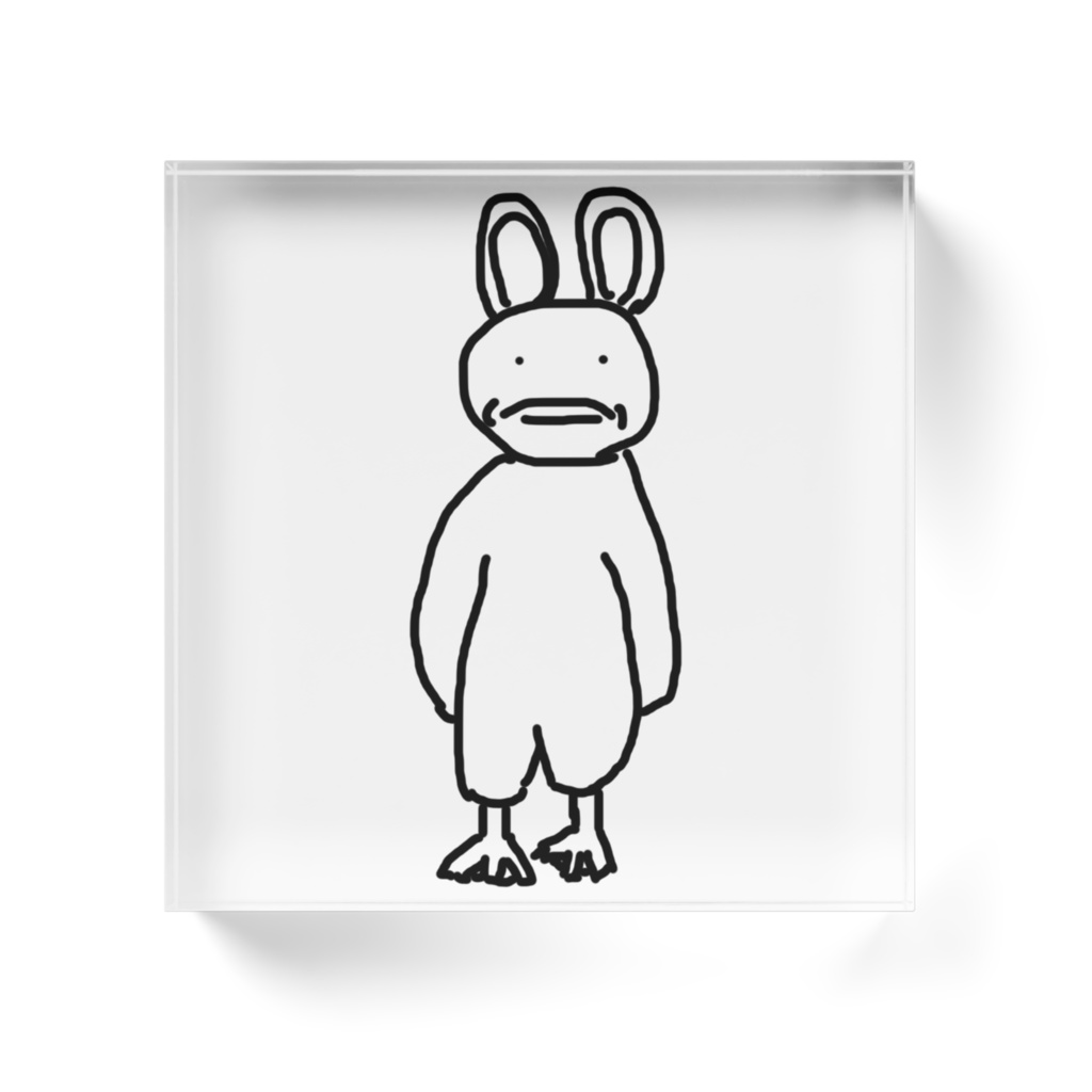 さいこぱす(直立不動) アクリルブロック / 100x100mm