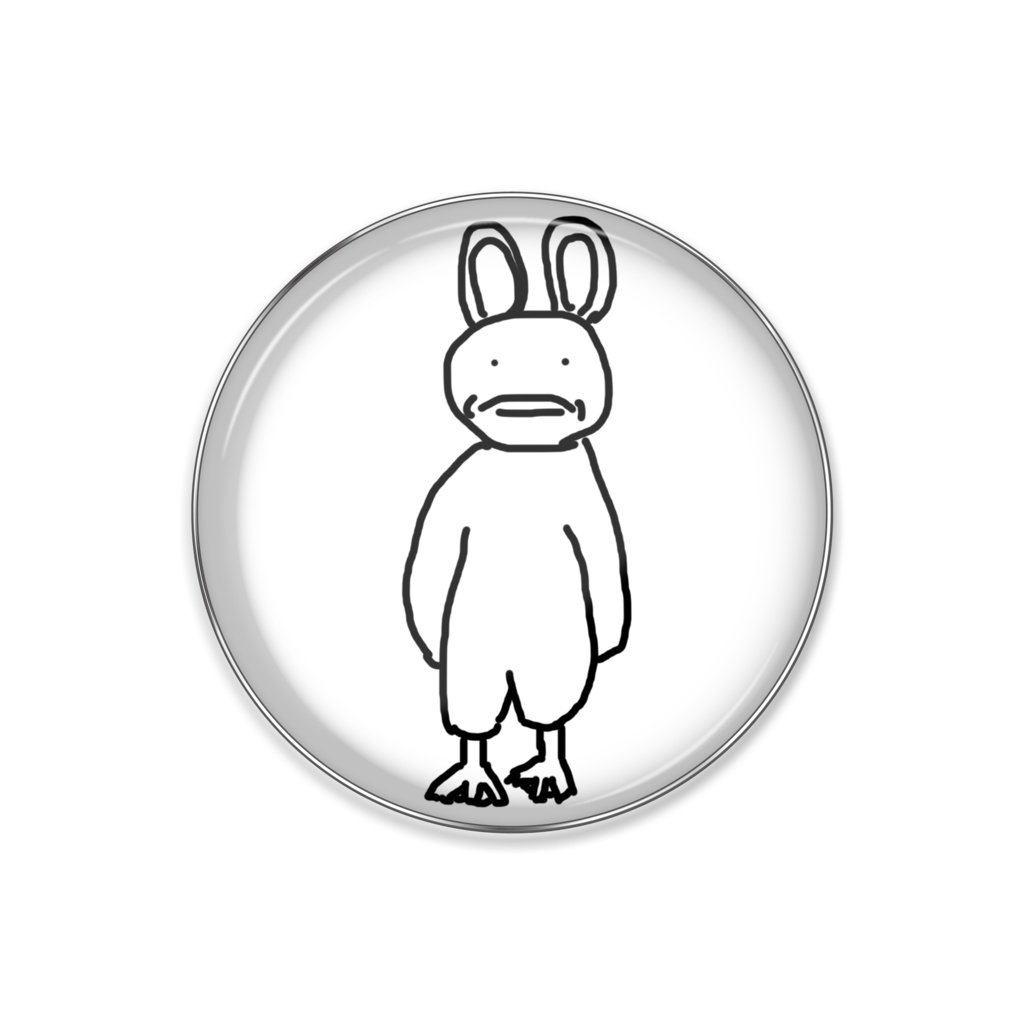 さいこぱす(直立不動) ピンバッジ/丸形25mm