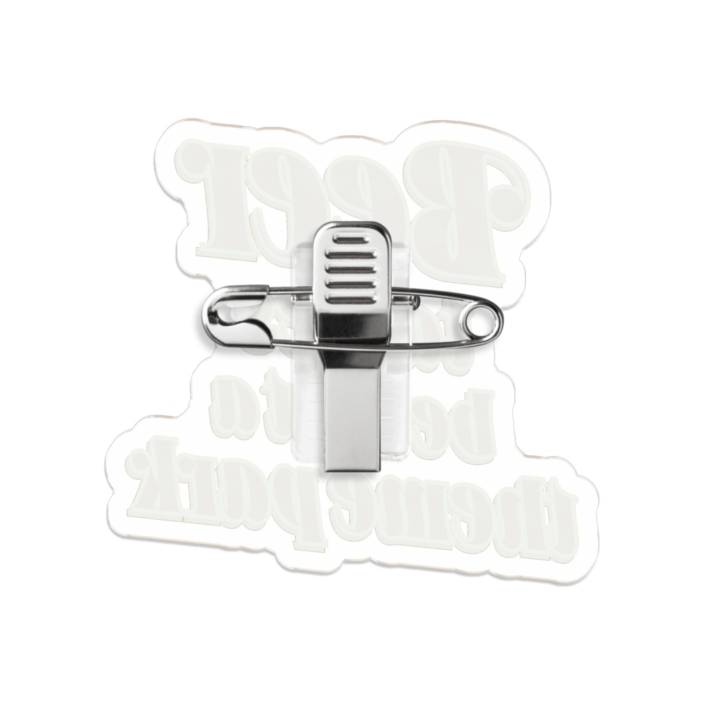 アクリルバッジ / The beer tastes best at a theme park.【テーマパークで飲むビールが一番美味い。】