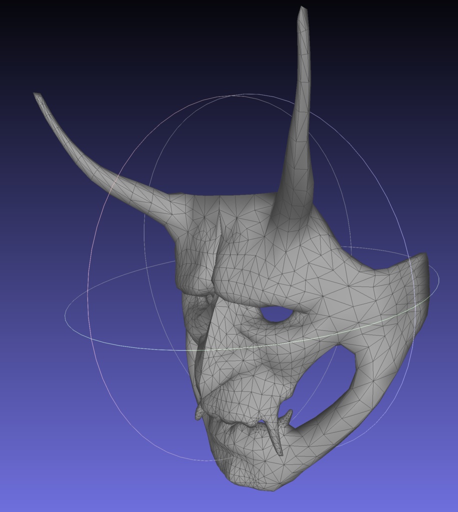 鬼のお面(骸、謝肉、鬼火、赤、青)