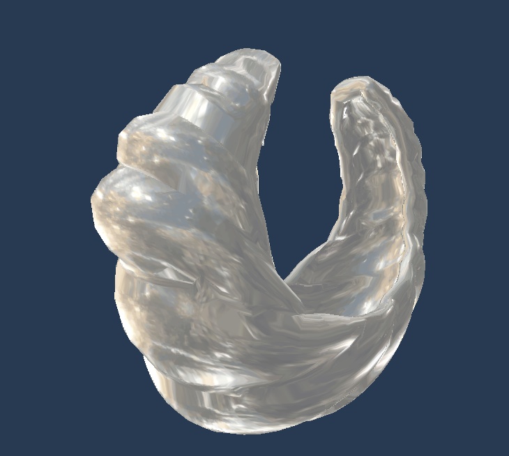 クロワッサンイヤリング オリジナル3Dモデル アクセサリー