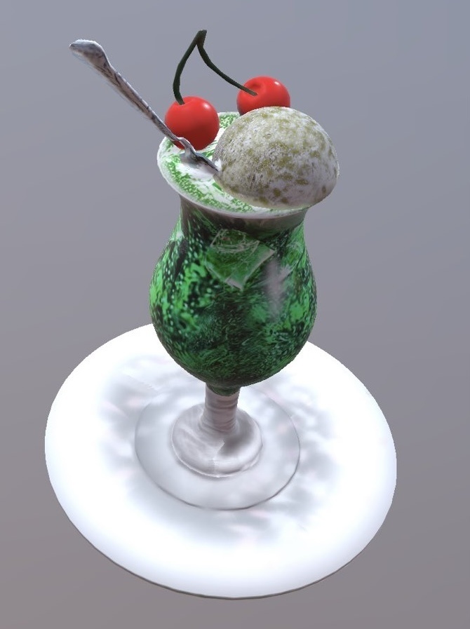 クリームソーダ 3Dモデル