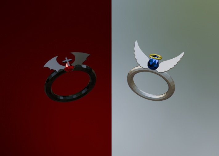 Ring Accessories(devil&angel)