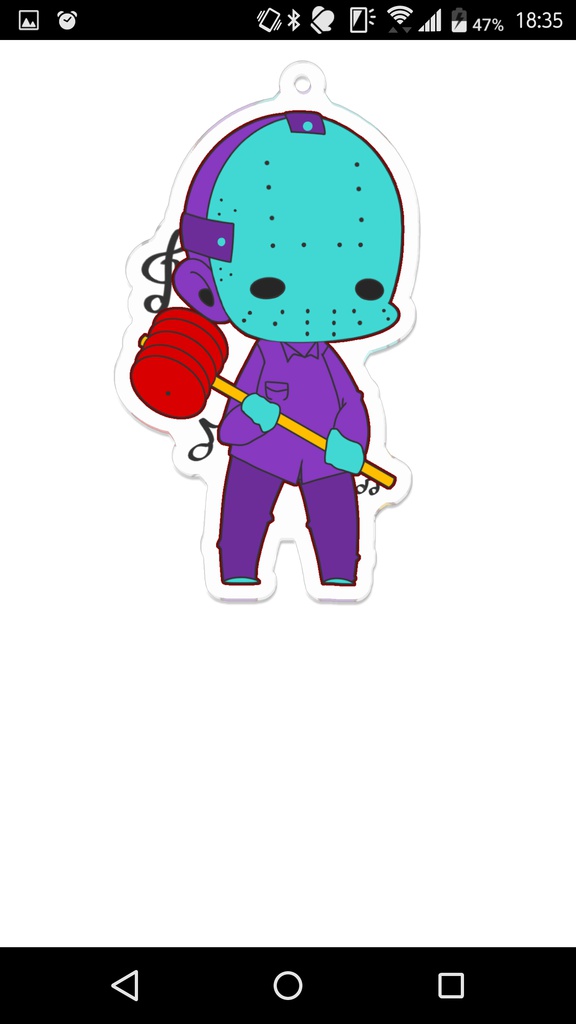 アクリルキーホルダー(レトロジェイソン)