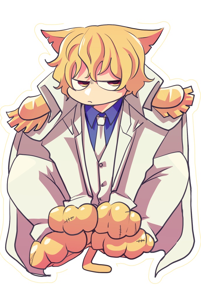 お手製プラキーホルダー(にゃんこ化)