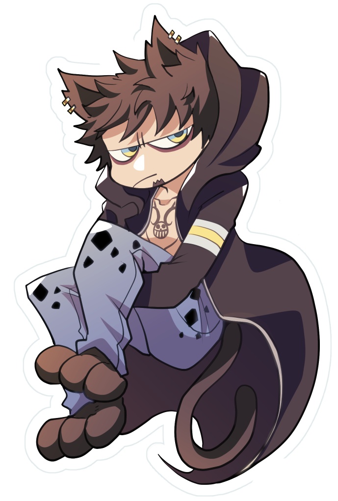 お手製プラキーホルダー(にゃんこ化)