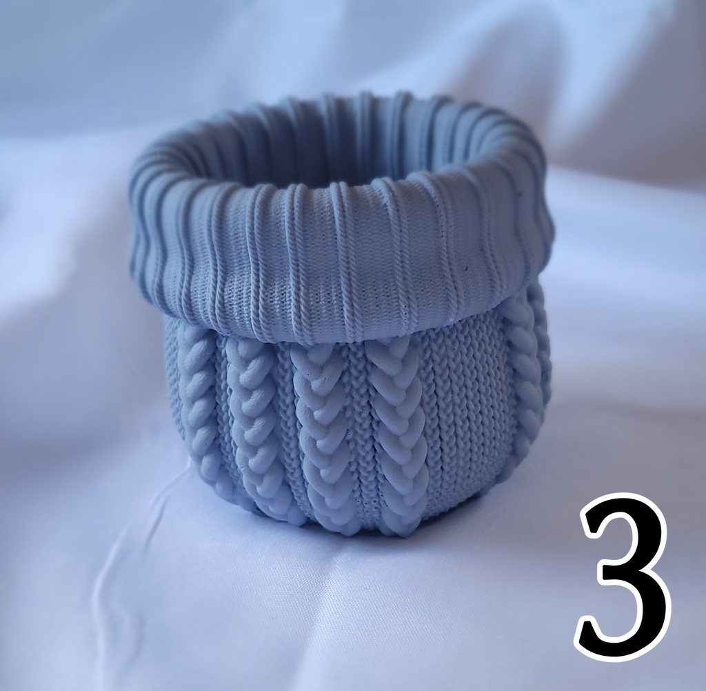 〖ジェスモナイト〗セーター柄小物入れ2※試作品