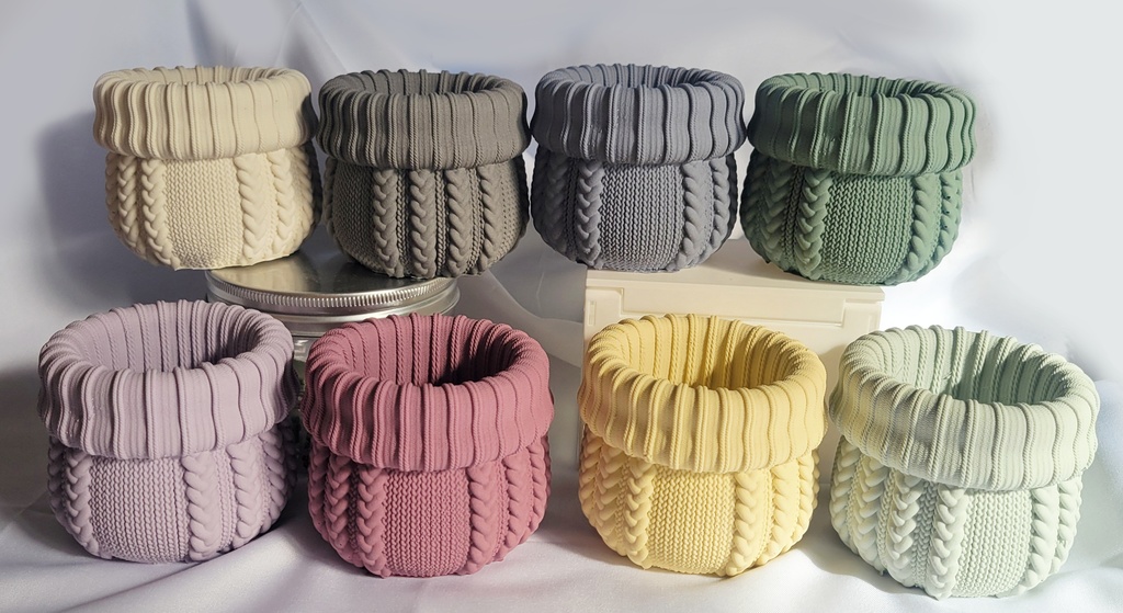 〖ジェスモナイト〗セーター柄小物入れ3※試作品