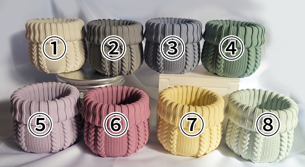 〖ジェスモナイト〗セーター柄小物入れ3※試作品