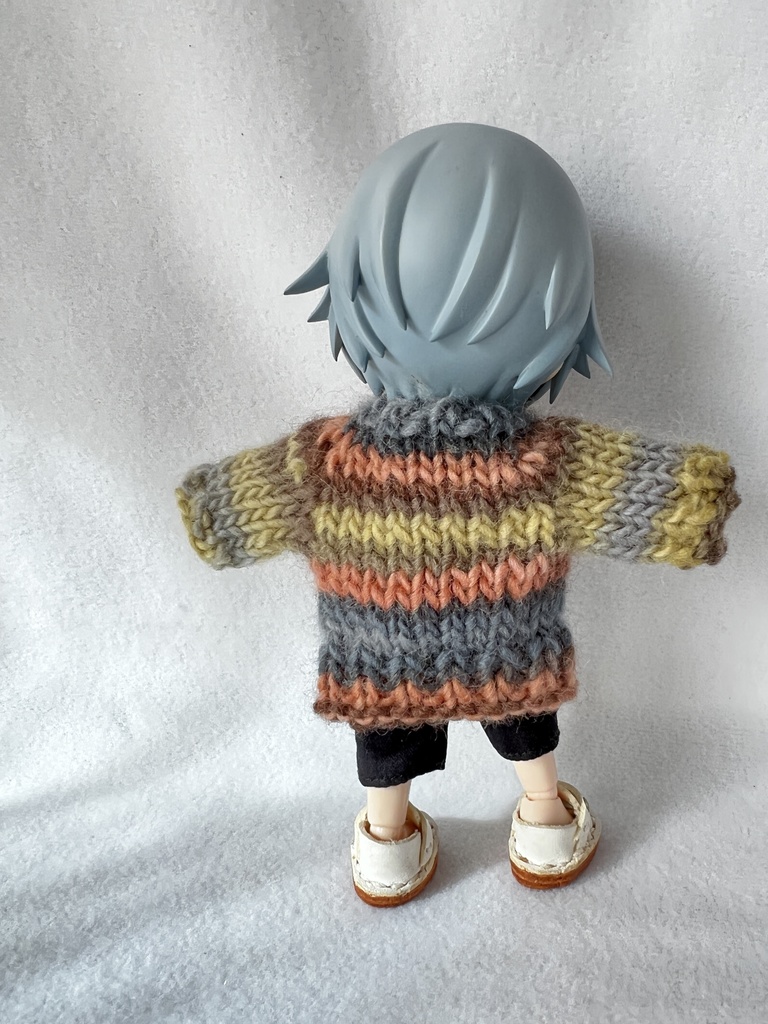 オビツ11 ニットカーディガン しましま
