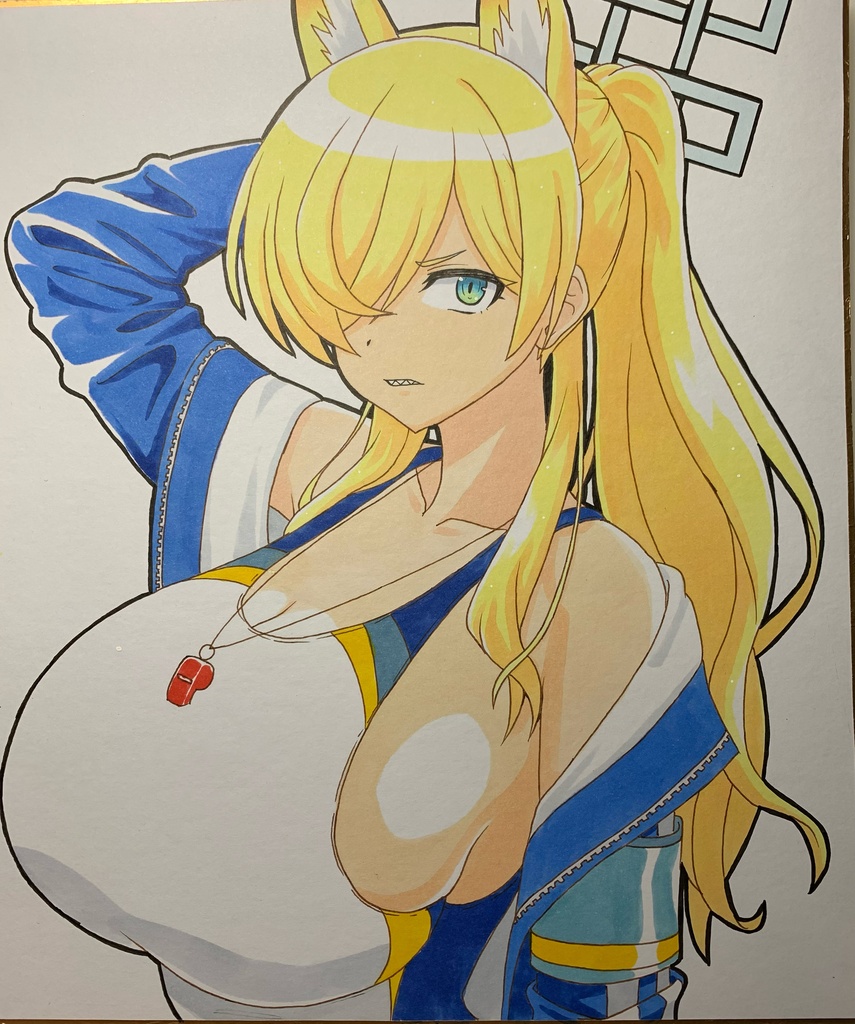 【大色紙】ブルアカ・尾刃カンナ