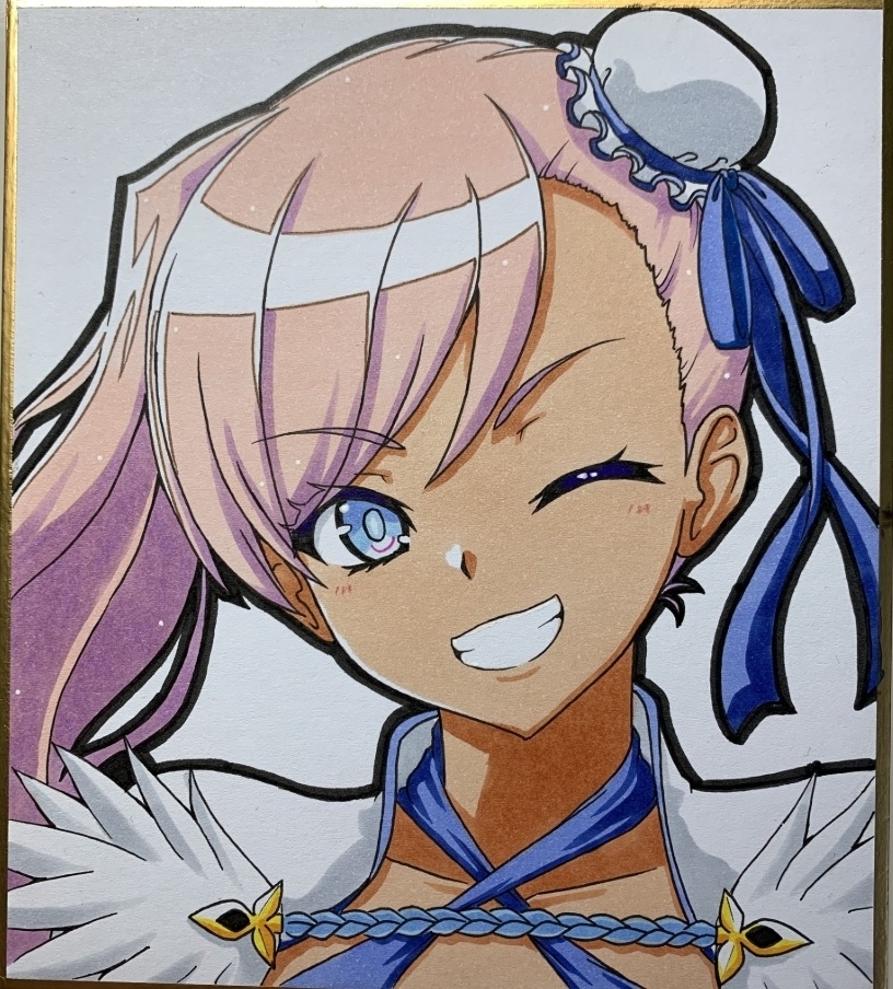 【小色紙】FGO・水着武蔵ちゃん（第三霊基褐色）