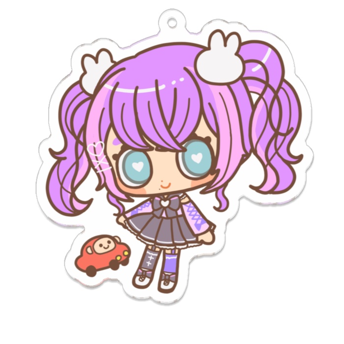 うまれたてのぷるミニキャラ70ｍｍアクリルキーホルダー