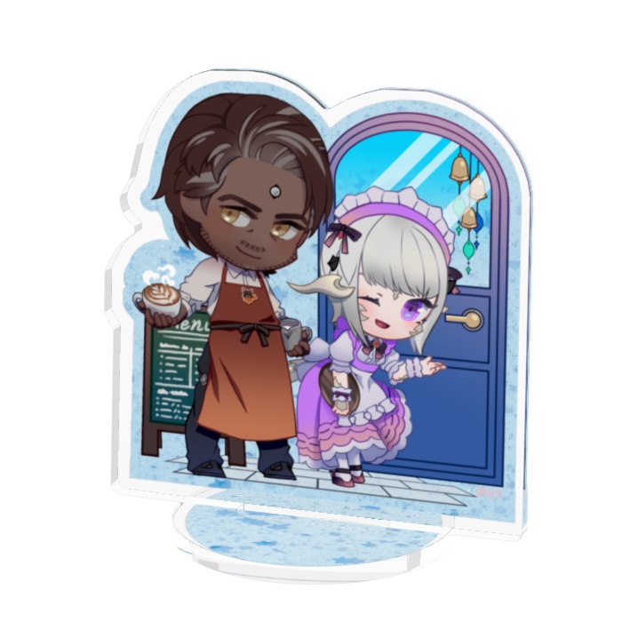 バエサル親子カフェ風-アクリルスタンド