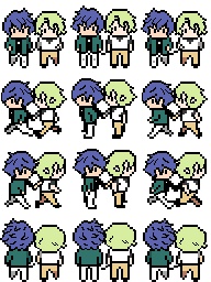 ジュンくんをお散歩させるおひいさんアバター