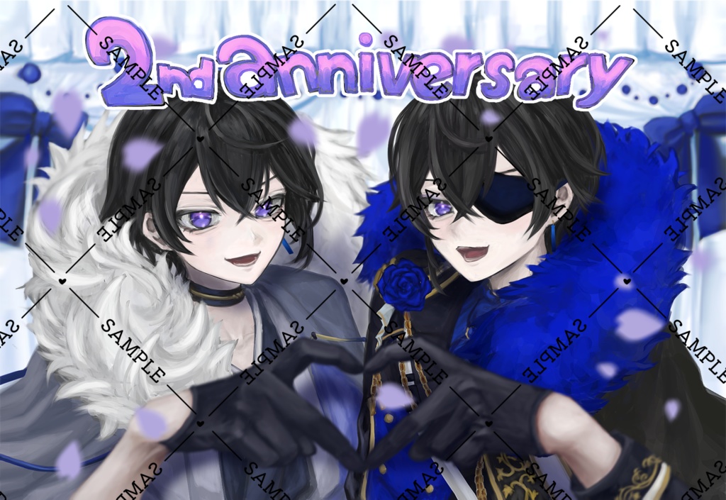 2周年記念＆誕生日記念ポストカード
