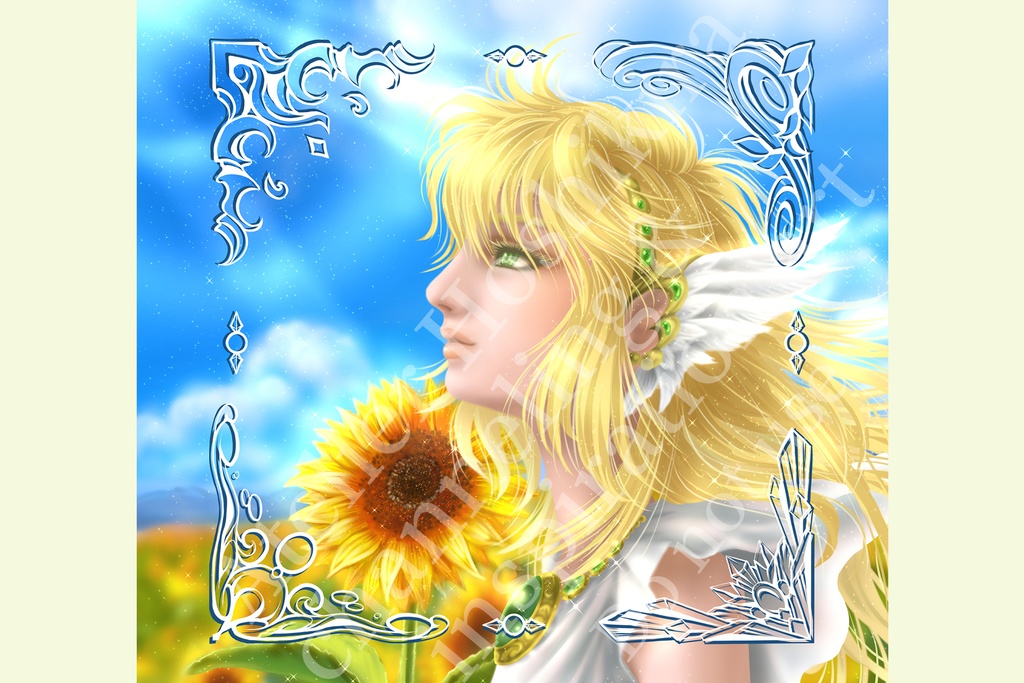 8月　ヒマワリ　ハガキサイズ