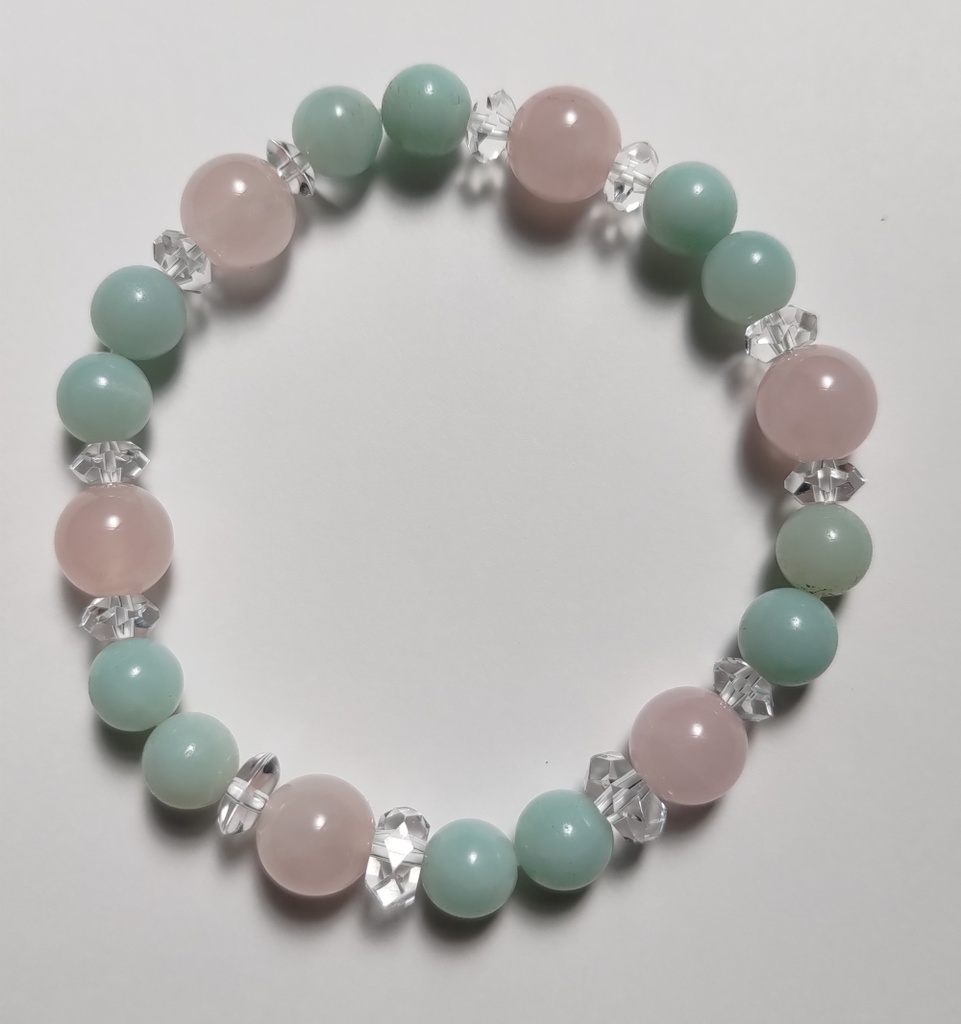 1:ローズクォーツ&ジェイド