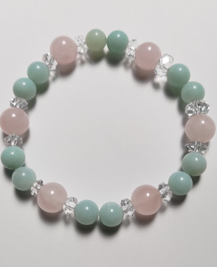 1:ローズクォーツ&ジェイド