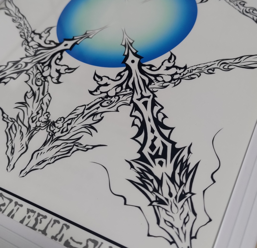 龍神護符<ハガキ印刷>8色・8枚セット物販