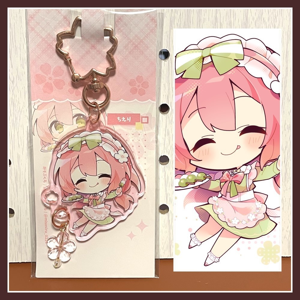 3色団子ちえりアクキー