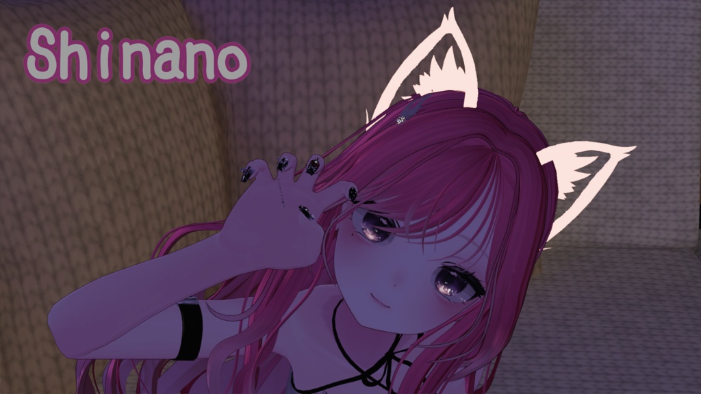 【3アバター対応】ネオン風ケモ耳&フォトエフェクト