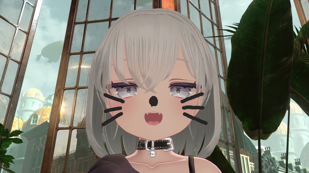 【3アバター対応】ネオン風ケモ耳&フォトエフェクト