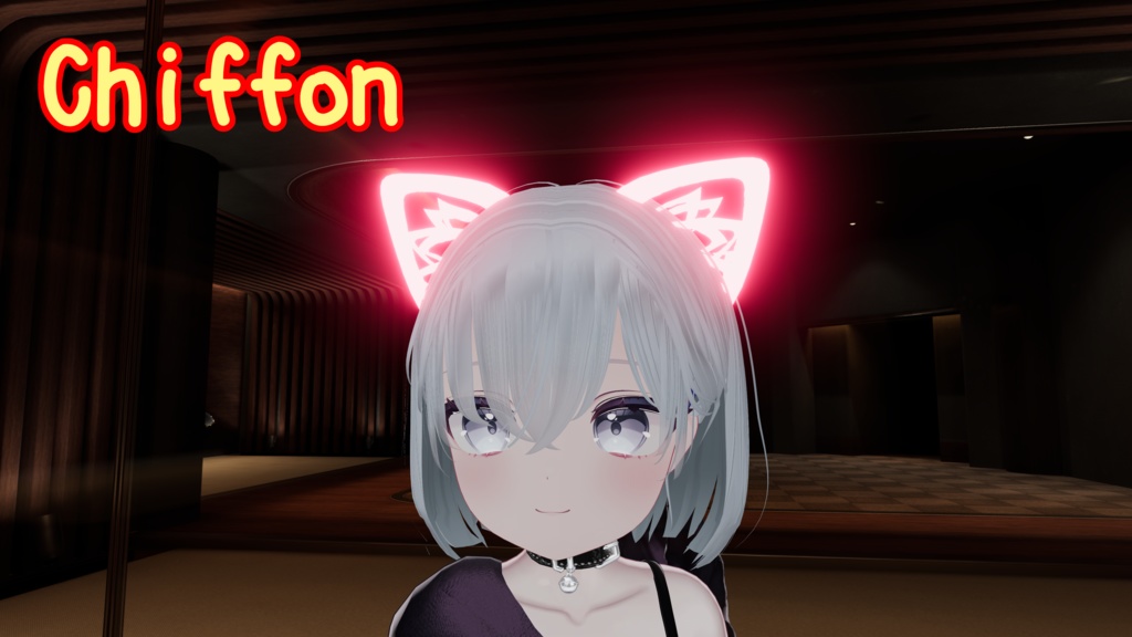 【3アバター対応】ネオン風ケモ耳&フォトエフェクト