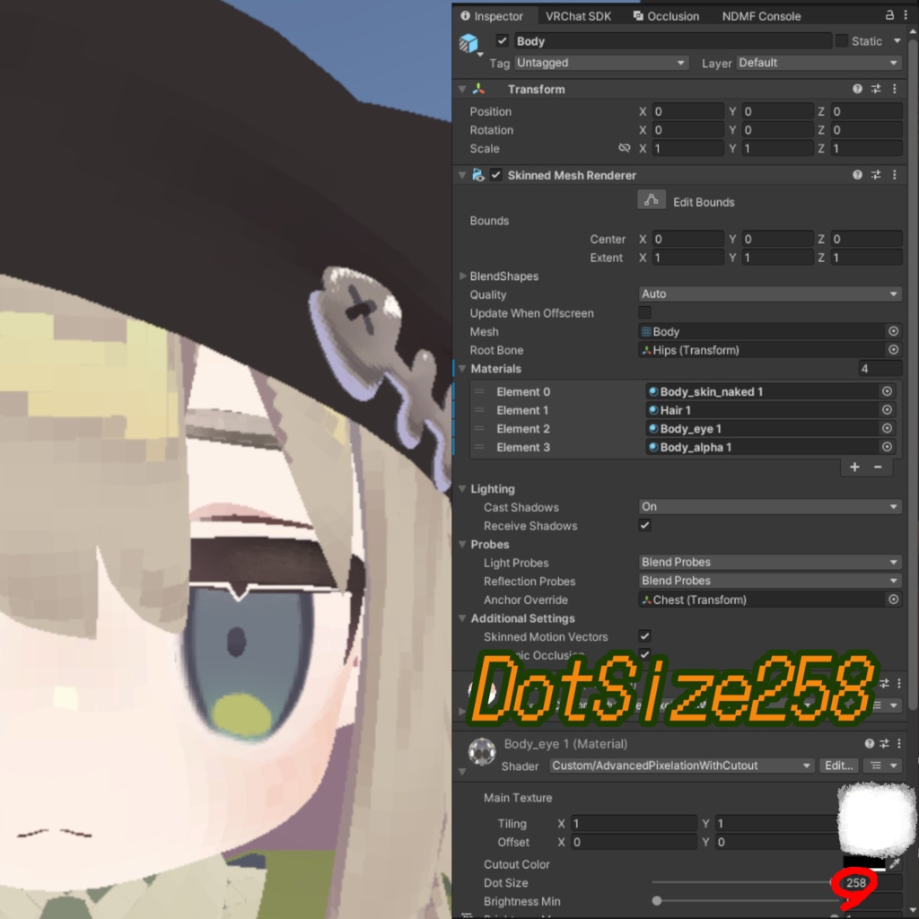 【ドット化シェーダー】PixelationShader