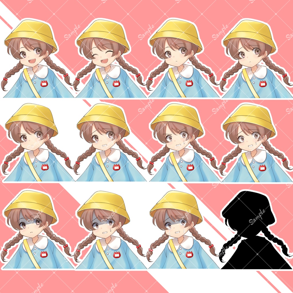 【無料有り】汎用立ち絵素材5【幼稚園児の女の子】