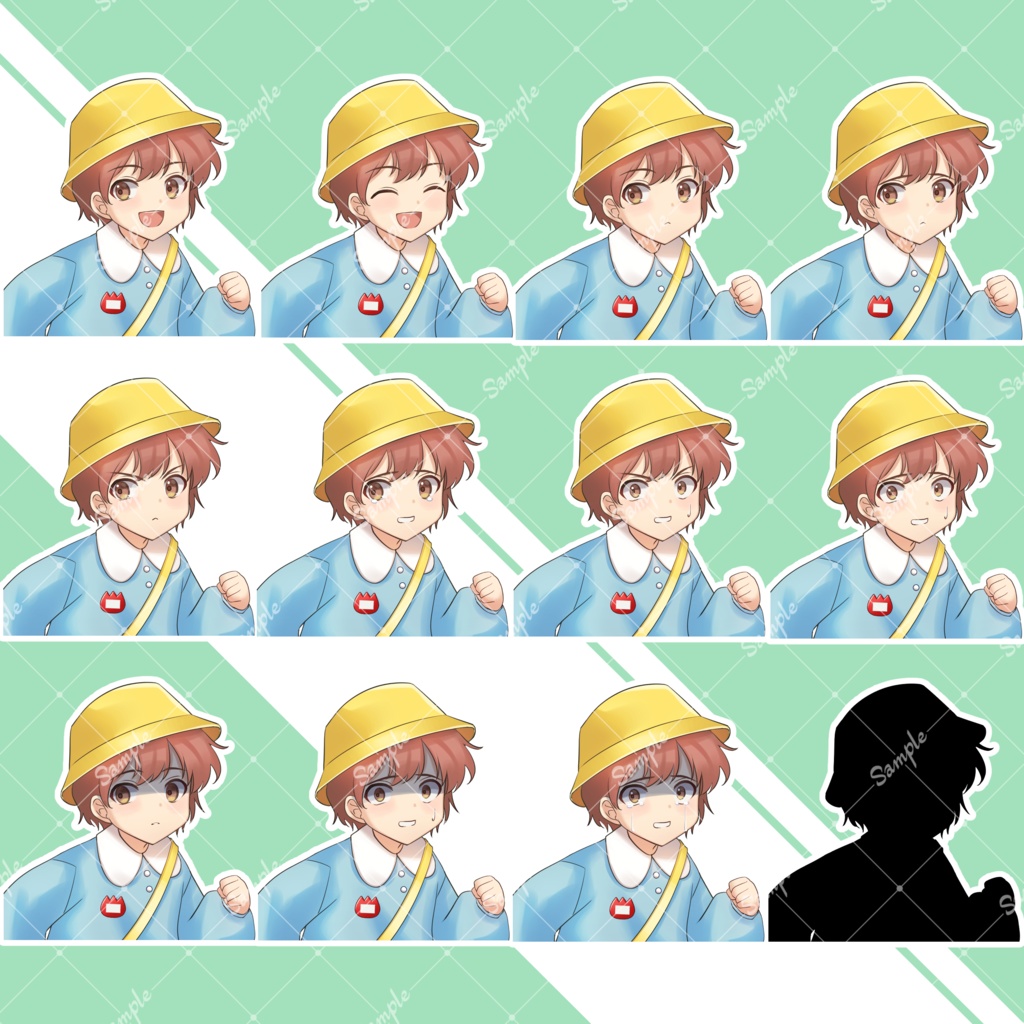 【無料有り】汎用立ち絵素材6【幼稚園児の男の子】