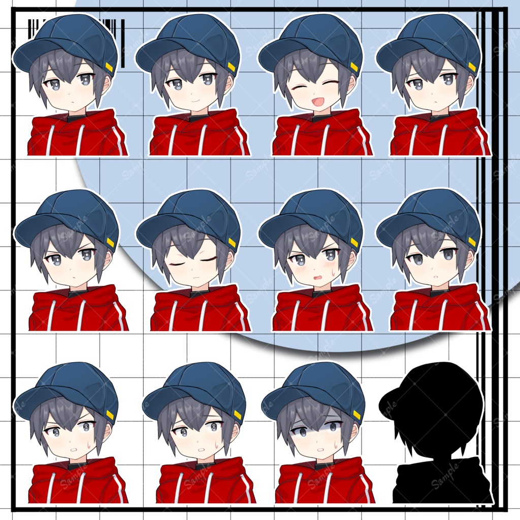 【無料有り】汎用立ち絵素材9【帽子をかぶった男の子】