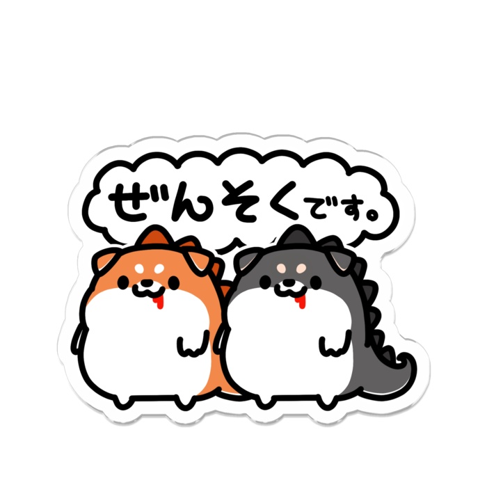 恐竜のような何かバッジ