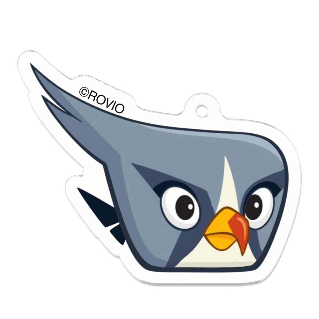 Angry Birds Toons Silver Acrylic Key Chain
