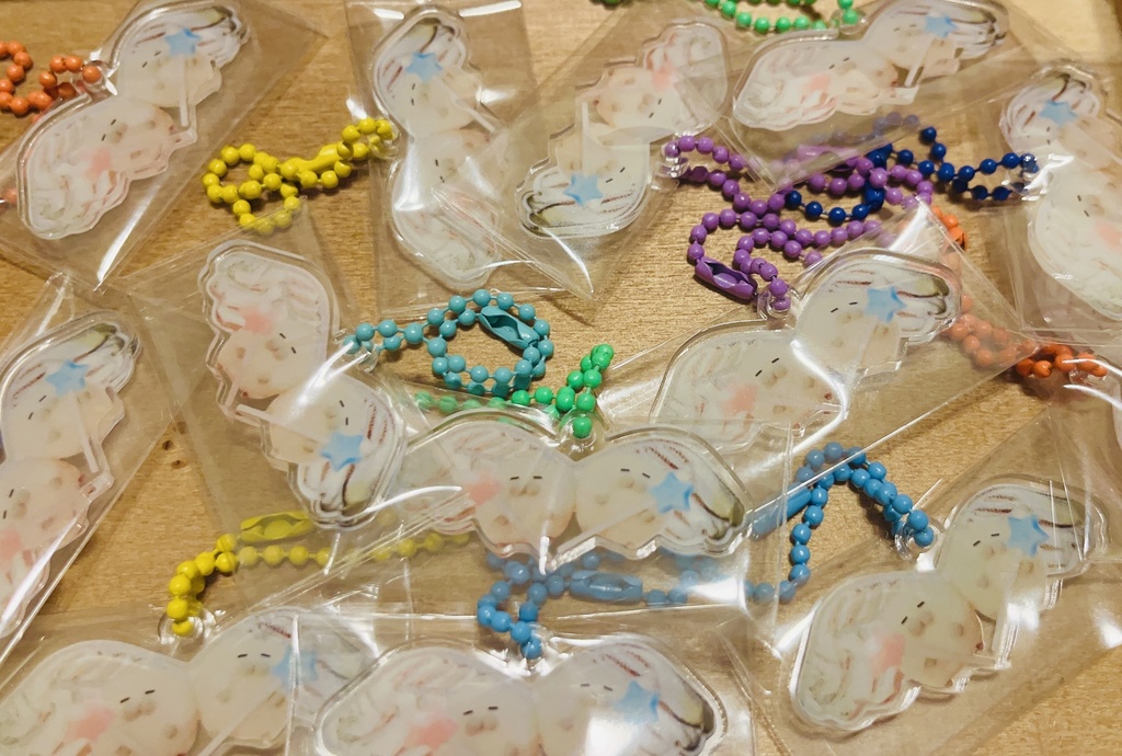 ミニアクリルキーホルダー（エンジェル）