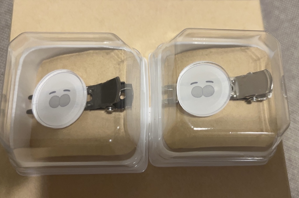 アクリルヘアクリップ