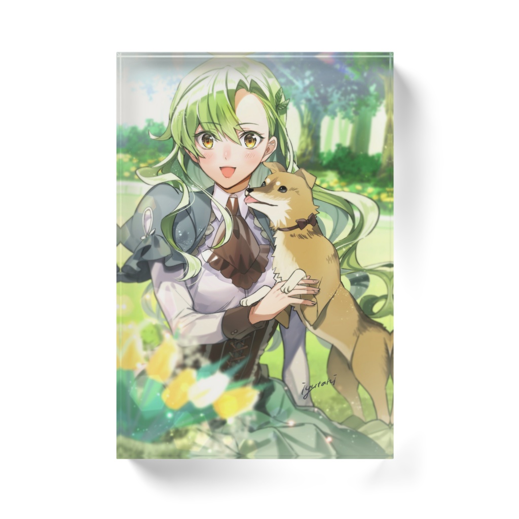 るなふたばアクリルブロック